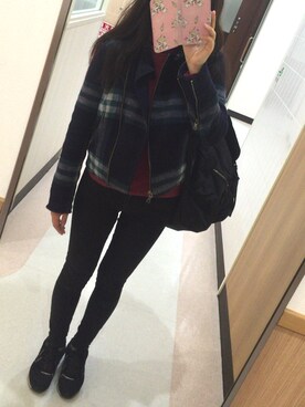 ikumiさん（レディース・161cm）の冬コーディネート