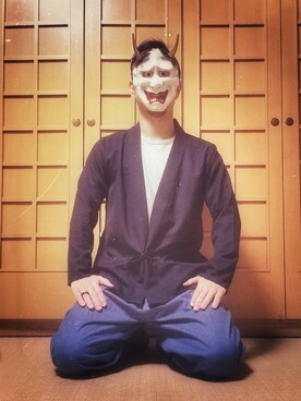 「theSakaki」｜「アイテム（スラックス）」を使った、初珠さん（メンズ・167cm）の冬コーディネート