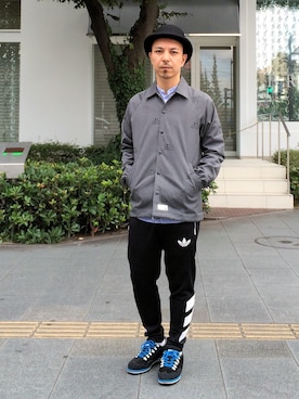 「A.FOUR Labs（エーフォーラブス）のアイテム」を使った、初珠さん（メンズ・167cm）の秋コーディネート