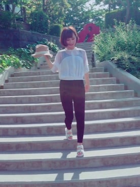 「SPIRALGIRL（スパイラルガール）のアイテム（ブルゾン）」を使った、Tsubasaさん（レディース・156cm）の春コーディネート