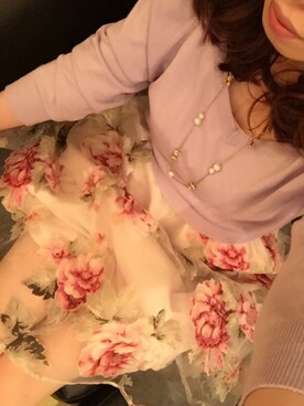 「EBELE MOTION（エベルモーション）のアイテム（スカート）」を使った、kaoririさん（レディース・154cm）の冬コーディネート