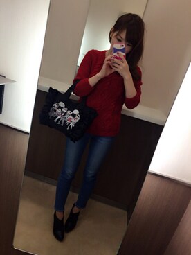 「Chesty（チェスティー）のアイテム（バッグ）」を使った、kaoririさん（レディース・154cm）の秋コーディネート