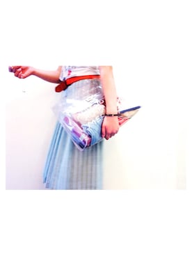 「アイテム（ハンドバッグ）」を使った、かわはらりなこさん（レディース・171cm・10代）の夏コーディネート