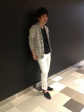 「KATHARINE HAMNETT LONDON （キャサリンハムネットロンドン）のアイテム（その他シューズ）」を使った、shogoさん（メンズ・171cm）の春コーディネート