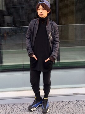 「FACTOTUM（ファクトタム）のアイテム（ブルゾン）」を使った、hideさん（メンズ・166cm）の春コーディネート