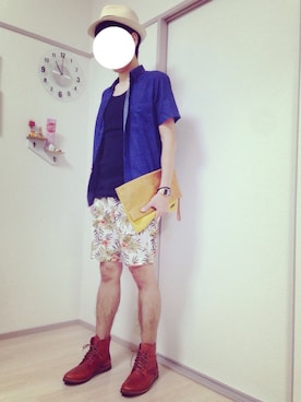 「シップス」｜「アイテム（アナログ腕時計）」を使った、INAさん（メンズ・167cm）の夏コーディネート