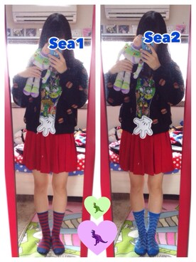 「アイテム（ムートンコート）」を使った、まちるださん（レディース・155cm・20代）の冬コーディネート