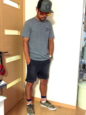 「TCSS（ティーシーエスエス）のアイテム（パンツ）」を使った、rizeさん（メンズ・172cm）の夏コーディネート