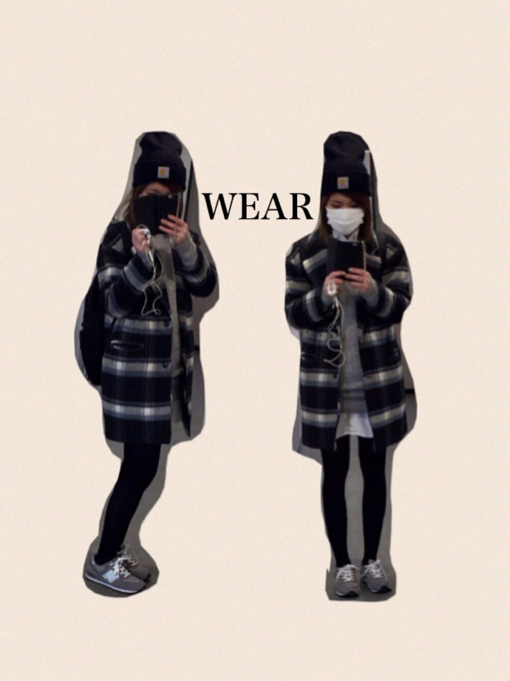 「休日スタイル、プチプラ、スニーカー」｜「UNIQLOのWOMEN スウェットチュニック（長袖）（パーカー、グレー系）」を使った、KURRさん（レディース・158cm）の冬コーディネートの1枚目の写真