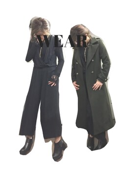 「ロンパース」｜「アイテム（その他アウター）」を使った、KURRさん（レディース・158cm）の春コーディネート