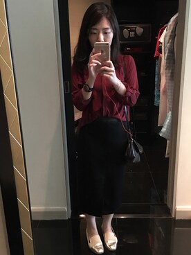 「chic」｜「アイテム（その他）」を使った、KanEllieさん（レディース・151cm）の秋コーディネート