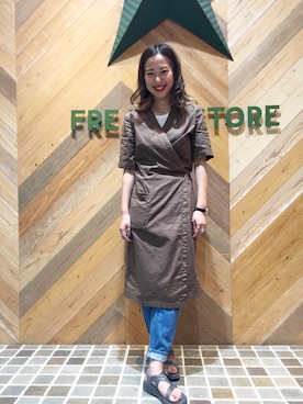 「Fraizzoli（フライツォーリ）のアイテム」を使った、konomiさん（レディース・158cm）の夏コーディネート