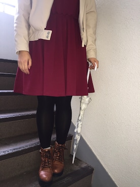 「R（アール）のアイテム（ジャケット/アウター）」を使った、MOLAさん（レディース・163cm）の冬コーディネート