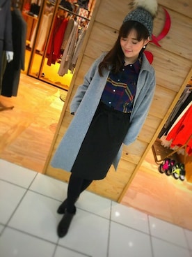 「金沢フォーラス」｜Q金沢フォーラス店さん（レディース・161cm）の冬コーディネート
