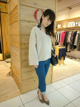 「金沢フォーラス」｜Q金沢フォーラス店さん（レディース・161cm）の冬コーディネート