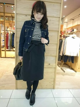 「金沢フォーラス」｜Q金沢フォーラス店さん（レディース・161cm）の冬コーディネート