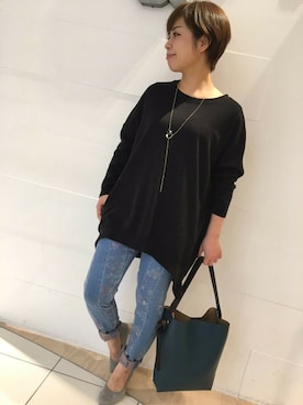「金沢フォーラス」｜Q金沢フォーラス店さん（レディース・155cm）の冬コーディネート
