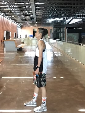 「REMIX（リミックス）のアイテム」を使った、Wendesonさん（レディース・167cm）の夏コーディネート