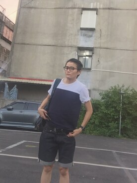 「REMIX（リミックス）のアイテム（パンツ）」を使った、Wendesonさん（メンズ・167cm）の夏コーディネート
