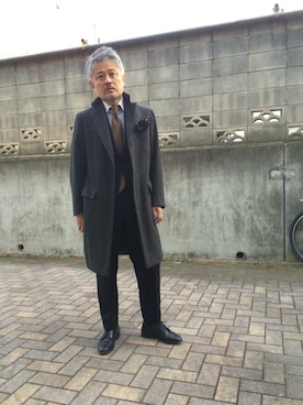 「アイテム（スーツジャケット）」を使った、田中 正さん（メンズ・168cm・40代）の春コーディネート