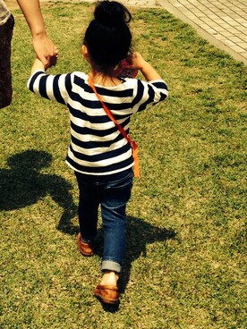 「水筒」｜iwahi♡さん（キッズ・90cm）の夏コーディネート