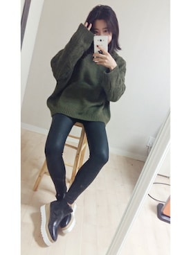 「yellow（イエロー）のアイテム」を使った、jiyoung kimさん（レディース・160cm）の秋コーディネート