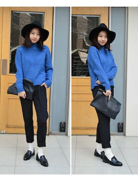 「yellow（イエロー）のアイテム」を使った、jiyoung kimさん（レディース・160cm）の秋コーディネート