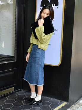 「ファークラッチ」｜jiyoung kimさん（レディース・160cm）の秋コーディネート