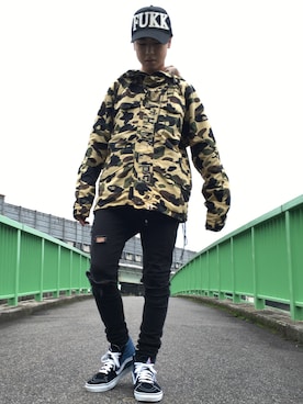 「FRESH.I.AM（フレッシュ.アイ.アム）のアイテム」を使った、きりとさん（メンズ・165cm）の秋コーディネート