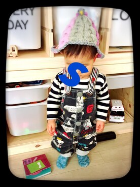 HEEEMUさん（キッズ・70cm）の冬コーディネート