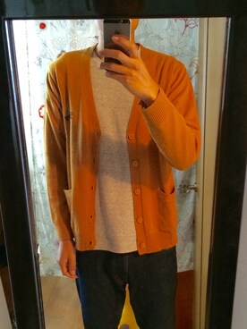 「UNIQLO（ユニクロ）のアイテム（Tシャツ/カットソー、グレー系）」を使った、ベンベンさん（メンズ・177cm）の秋コーディネート