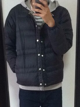 「EDITION（エディション）のアイテム（ダウンジャケット/コート）」を使った、ベンベンさん（メンズ・177cm）の秋コーディネート