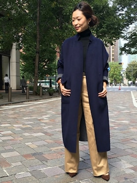 「PELLICO（ペリーコ）のアイテム」を使った、MIYAさん（レディース・159cm）の秋コーディネート