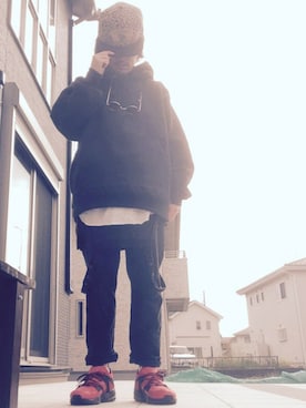 「ZARA（ザラ）のアイテム（サロペット/オーバーオール）」を使った、☆ash★◡̎*さん（メンズ・167cm）の春コーディネート