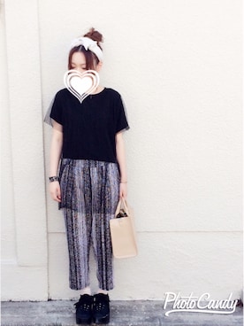 「KBF BOX（ケービーエフ ボックス）のアイテム（バッグ）」を使った、ゆさん（レディース・160cm）の秋コーディネート