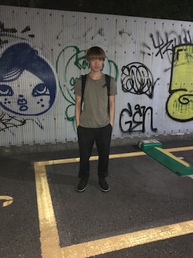 「グレゴリー」｜「アイテム（その他）」を使った、村上 巧さん（メンズ・171cm）の夏コーディネート