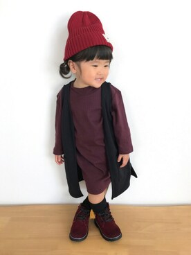 「chaopanic typy」｜「アイテム（その他）」を使った、hiさん（キッズ・90cm）の秋コーディネート