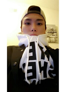 「korean」｜「アイテム（ジャケット/アウター）」を使った、Brian Seoさん（メンズ・180cm）の春コーディネート