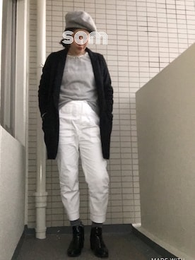 somさん（レディース・161cm）の冬コーディネート