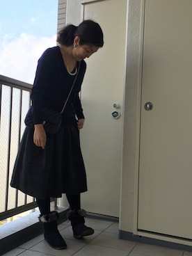 somさん（レディース・161cm）の冬コーディネート