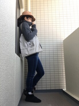 somさん（レディース・161cm）の冬コーディネート