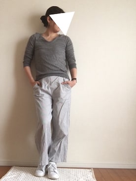 「かふんつらい」｜somさん（レディース・161cm）の春コーディネート