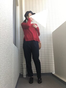 somさん（レディース・161cm）の秋コーディネート