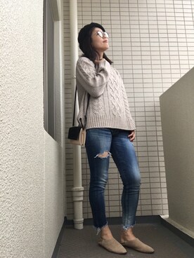 somさん（レディース・161cm）の秋コーディネート