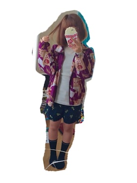 「Candy Stripper」｜「アイテム（ナイロンジャケット）」を使った、Saaachiさん（レディース・154cm）の秋コーディネート