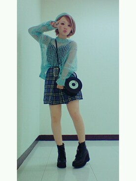 「タータンチェック」｜♡さん（レディース・147cm）の秋コーディネート