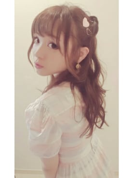 「ネコミミ」｜「アイテム（ワンピース/ドレス）」を使った、♡さん（レディース・147cm）の春コーディネート