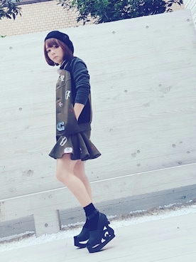 「2% TOKYO（トゥーパーセントトウキョウ）のアイテム」を使った、♡さん（レディース・147cm）の秋コーディネート