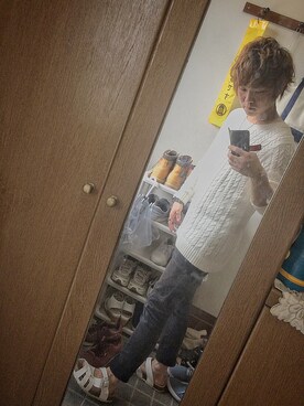 「H&M DIVIDED（エイチアンドエム　ディヴァイデッド）のアイテム（スラックス）」を使った、あずまさん（メンズ・169cm）の夏コーディネート