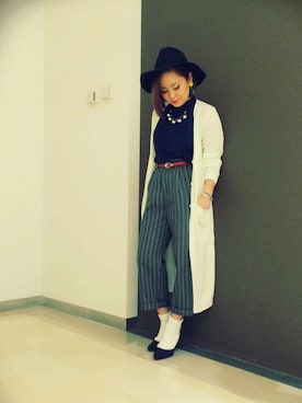 「白いスニーカー」｜「アイテム（パンプス）」を使った、mihoさん（レディース・148cm）の春コーディネート